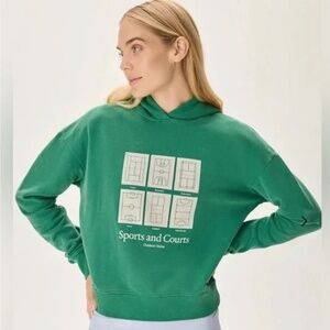 Outdoor Voices Sports and Courts Terry Hoodie Green Pod - Size Medium NWOT